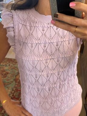 Lavender sleeveless sweater